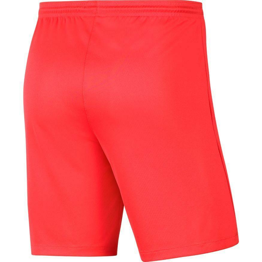 nike nike pantaloncino calcio park 3 uomo rosso fluo