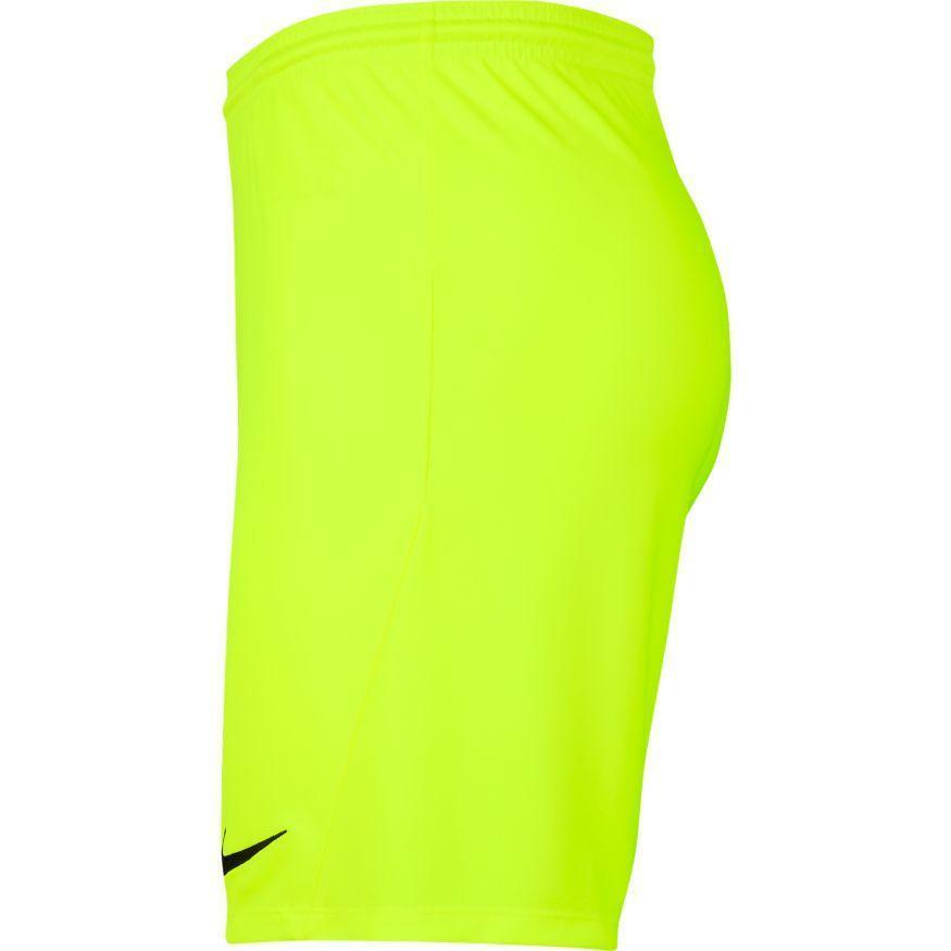 nike nike pantaloncino calcio park 3 uomo  giallo fluo