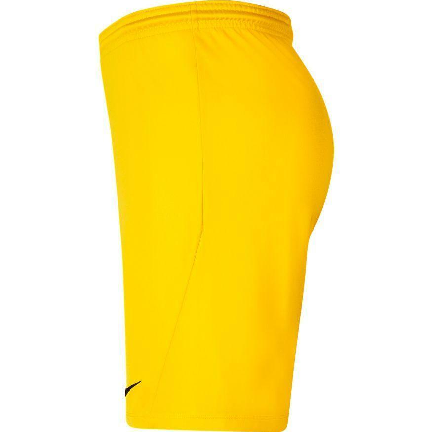 nike nike pantaloncino calcio park 3 uomo  giallo