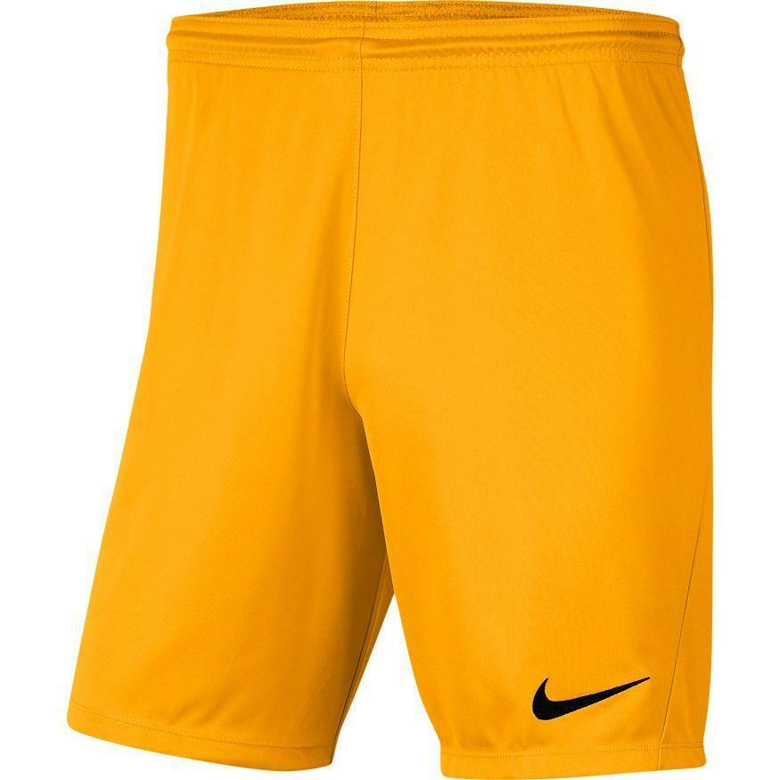 nike nike pantaloncino calcio park 3 uomo giallo scuro