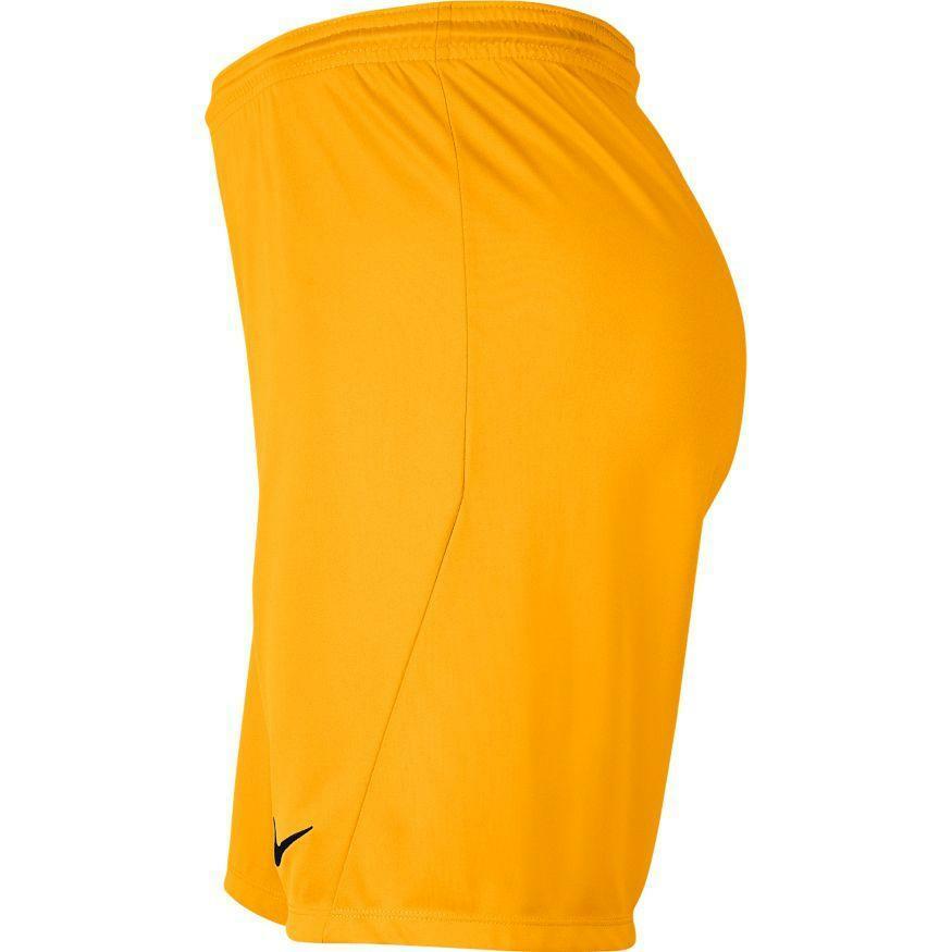 nike nike pantaloncino calcio park 3 uomo giallo scuro