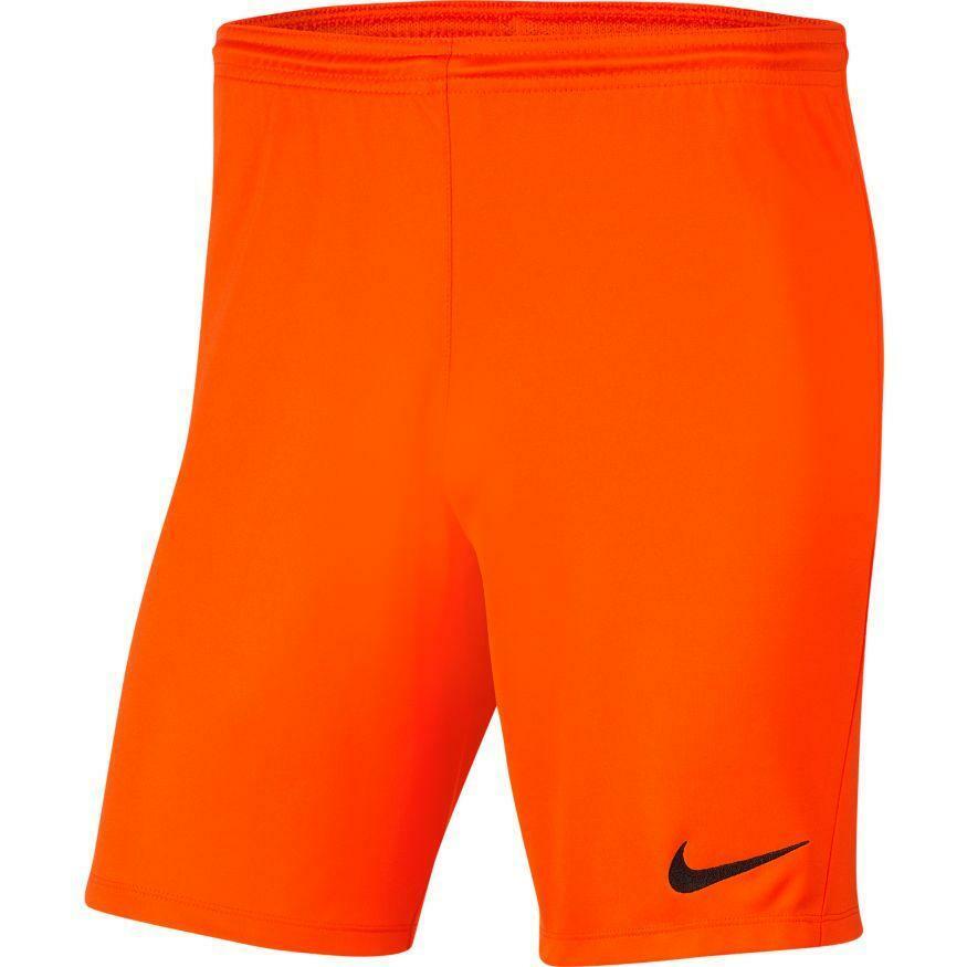 nike nike pantaloncino calcio park 3 uomo arancio