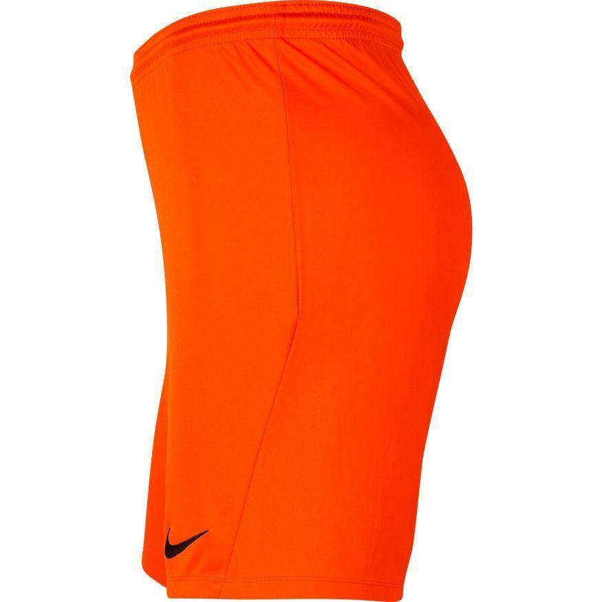 nike nike pantaloncino calcio park 3 uomo arancio