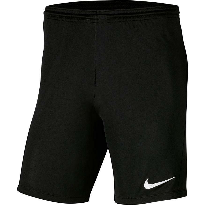 nike nike pantaloncino park 3 calcio  bambino  nero