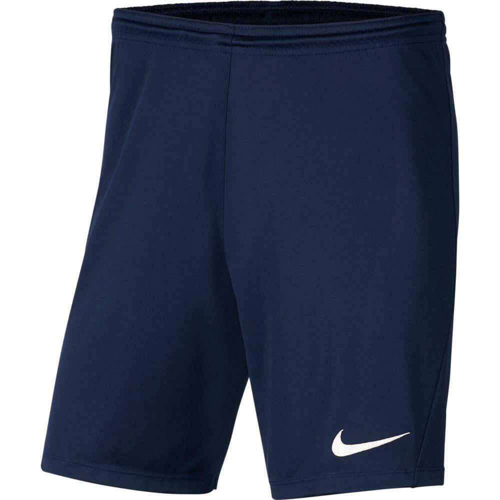 nike nike pantaloncino park 3 calcio  bambino blu