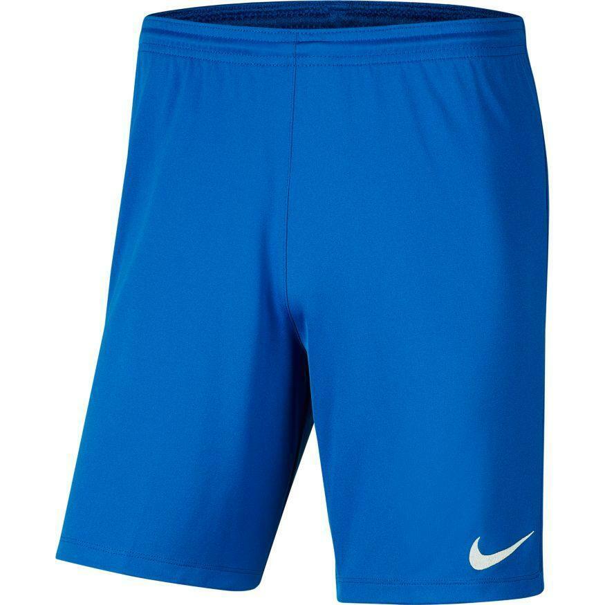 nike nike pantaloncino park 3 calcio  bambino azzurro