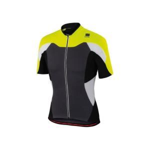 Maglia crank jersey grigio/giallo