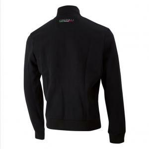 Felpa milano track jacket black