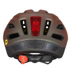 Casco bambino shuffle led mips arancio/nero