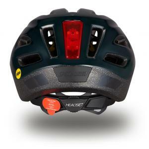 Casco bambino shuffle led  mips verde marino