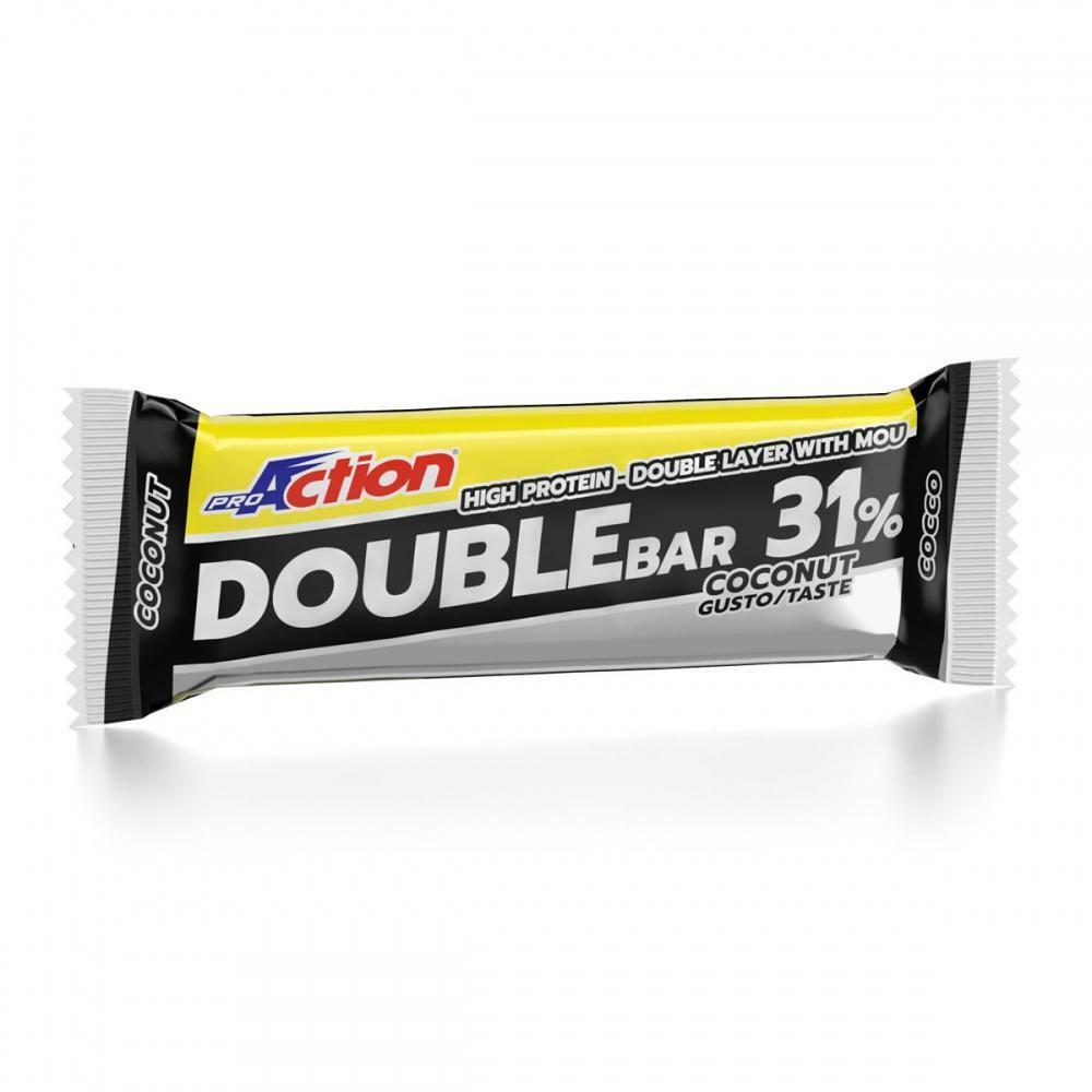 proaction proaction barretta proteica double bar 31% 60 g cocco caramello