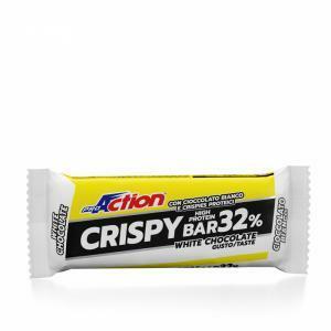 Barretta proteica crispy bar 50g white chocolate