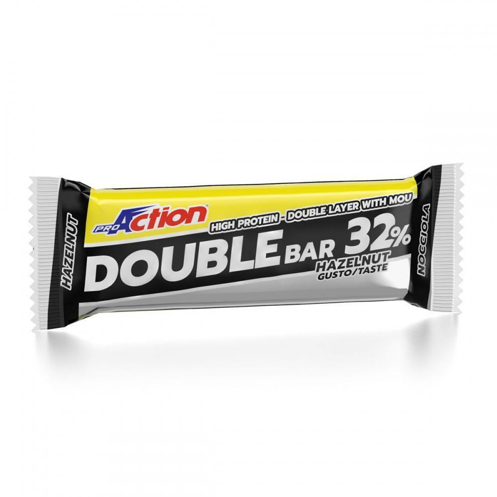 proaction proaction barretta proteica double bar 32% 60g nocciola caramello - foto 1