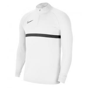 Felpa 1/2 zip academy 21 bianco