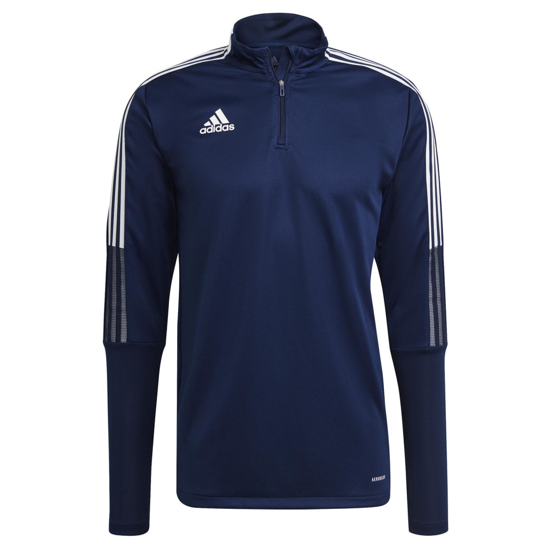 ADIDAS GIACCA ALLENAMENTO MEZZA ZIP  TIRO21BLU GE5426