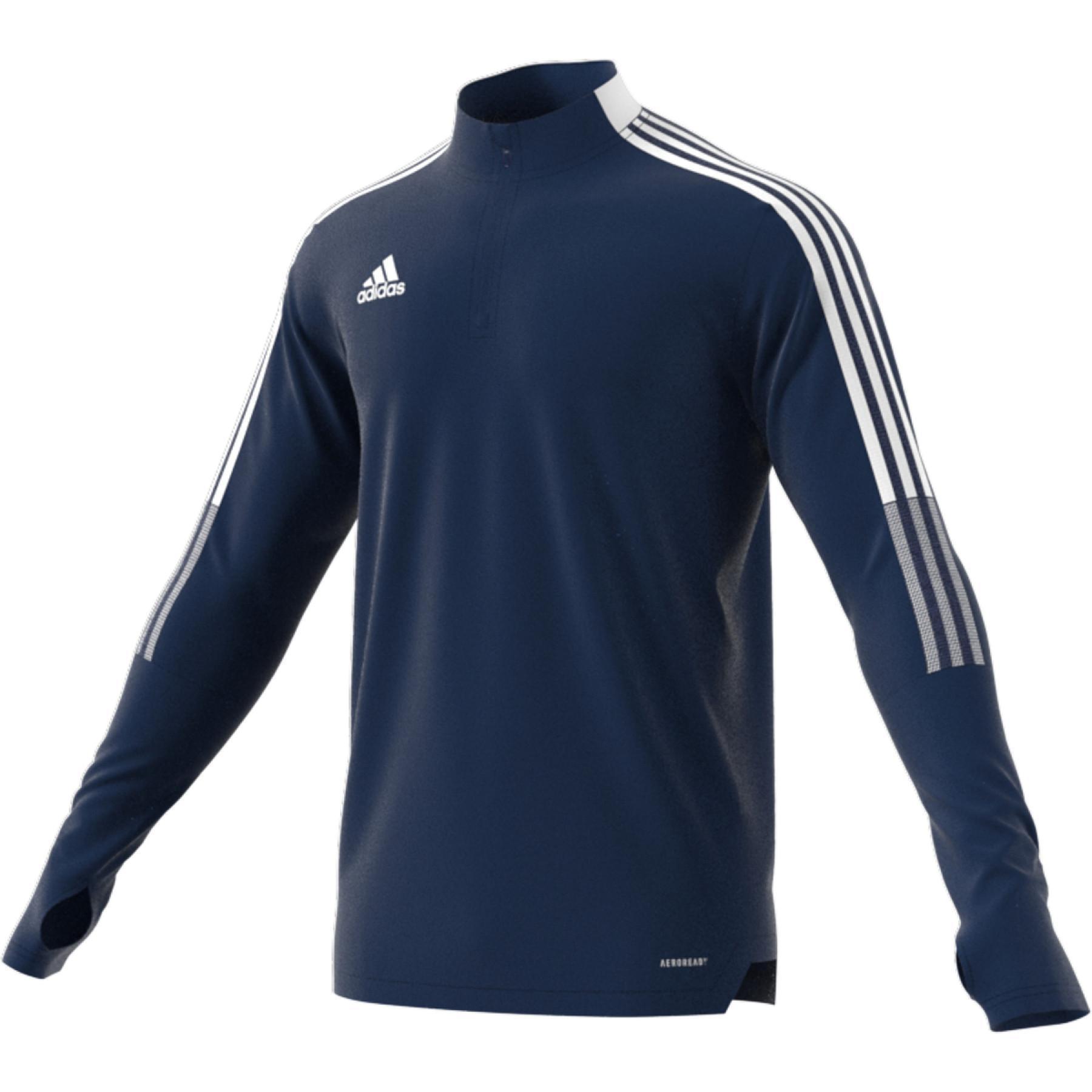 ADIDAS GIACCA ALLENAMENTO MEZZA ZIP  TIRO21BLU GE5426