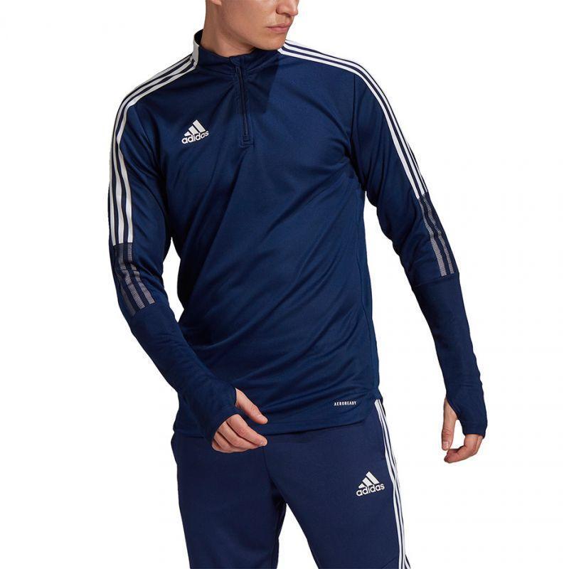 ADIDAS GIACCA ALLENAMENTO MEZZA ZIP  TIRO21BLU GE5426