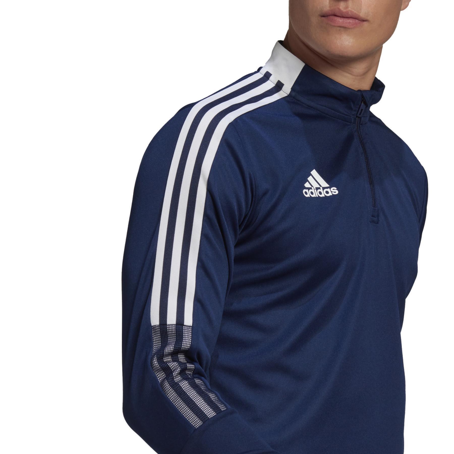 ADIDAS GIACCA ALLENAMENTO MEZZA ZIP  TIRO21BLU GE5426