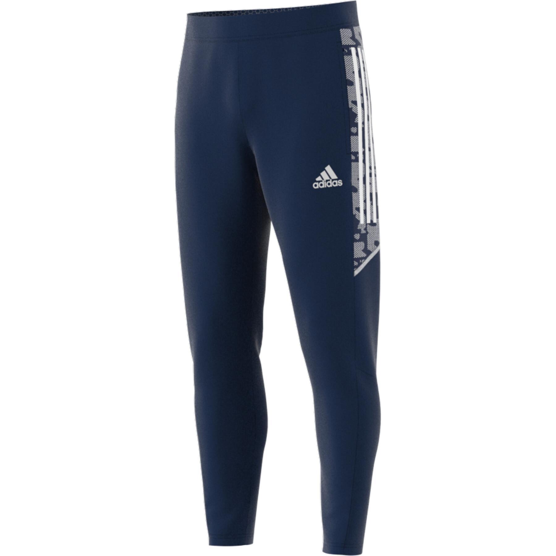 ADIDAS PANTALONE CONDIVO 21 ALLENAMENTO E RAPPRESENTANZA IN  POLIESTERE  BLU GH7134