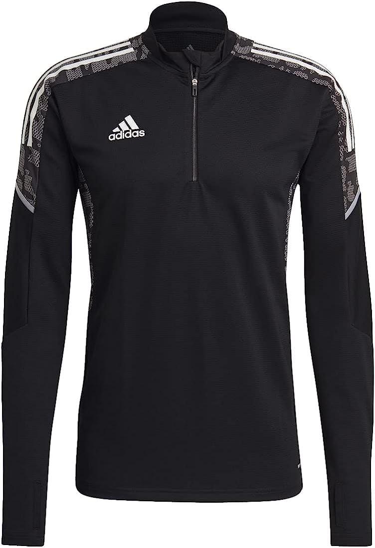 ADIDAS GIACCA CONDIVO 21 MAGLIA MEZZA ZIP ALLENAMENTO UOMO NERO 