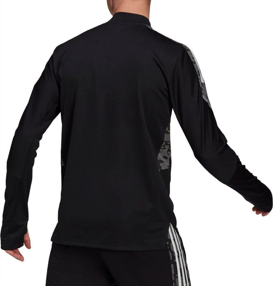 ADIDAS GIACCA CONDIVO 21 MAGLIA MEZZA ZIP ALLENAMENTO UOMO NERO 