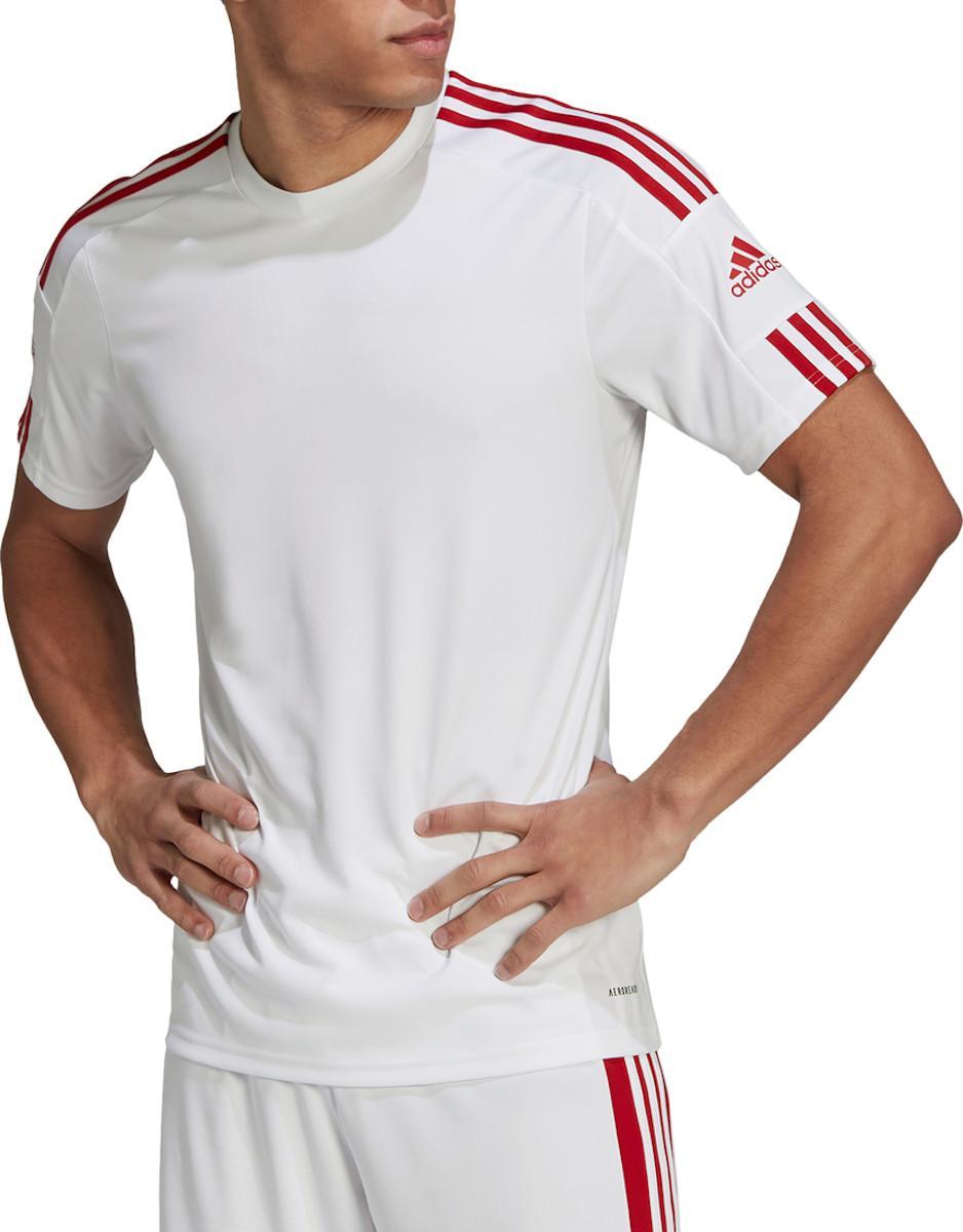 ADIDAS MAGLIA SQUADRA 21 CALCIO UOMO BIANCO ROSSO GN5725