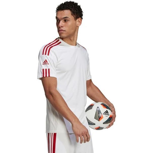 ADIDAS MAGLIA SQUADRA 21 CALCIO UOMO BIANCO ROSSO GN5725