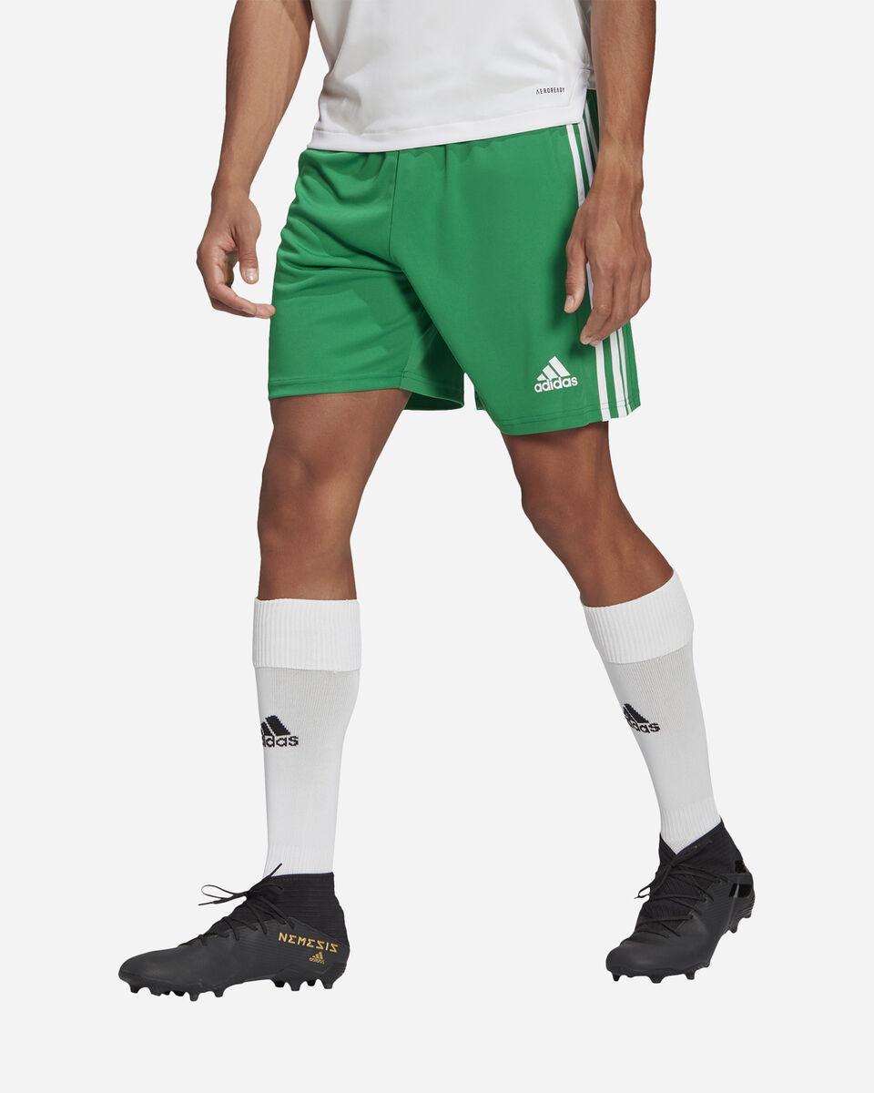 ADIDAS PANTALONCINO SQUADRA 21 CALCIO UOMO VERDE  GN5769