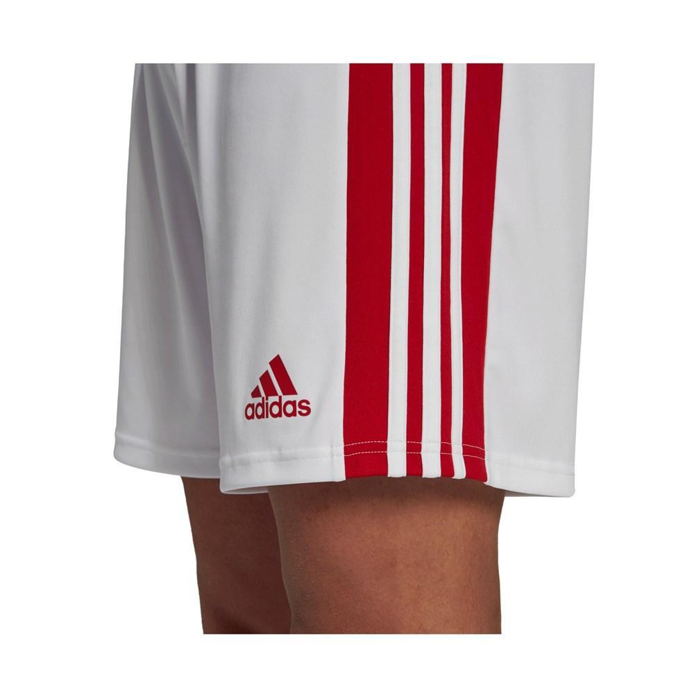 ADIDAS PANTALONCINO SQUADRA 21 CALCIO UOMO BIANCO ROSSO  GN5770