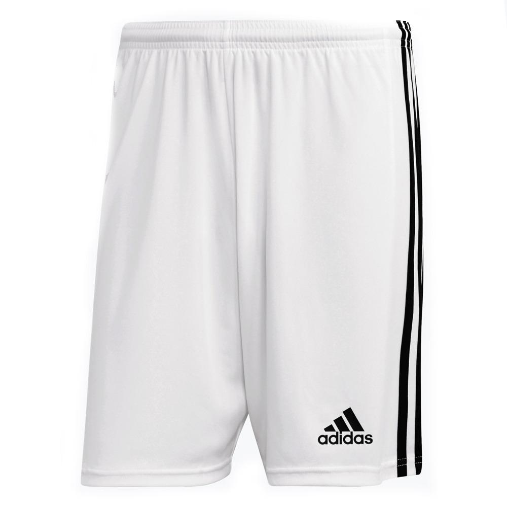 ADIDAS PANTALONCINO SQUADRA 21 CALCIO UOMO BIANCO NERO  GN5773