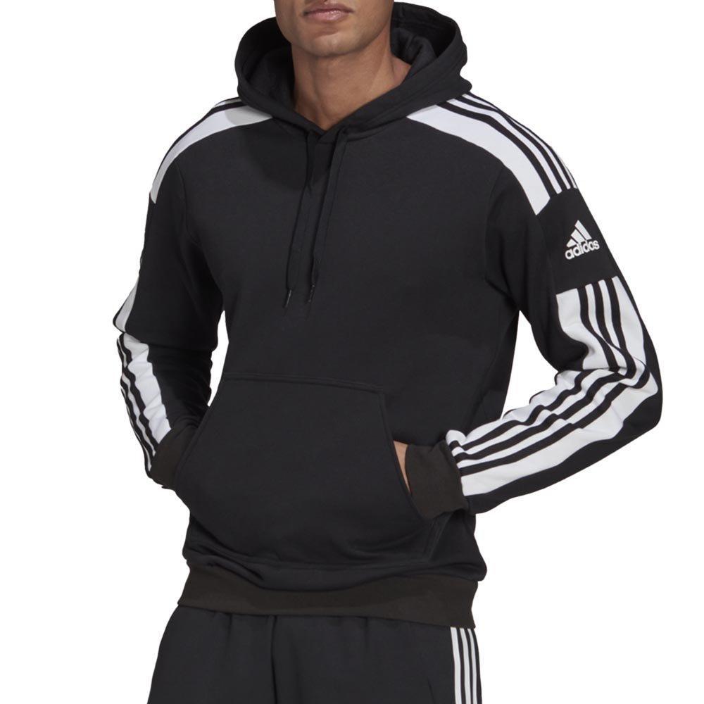 ADIDAS UOMO FELPA CON CAPPUCCIO SQUADRA 21  NERO GT6634