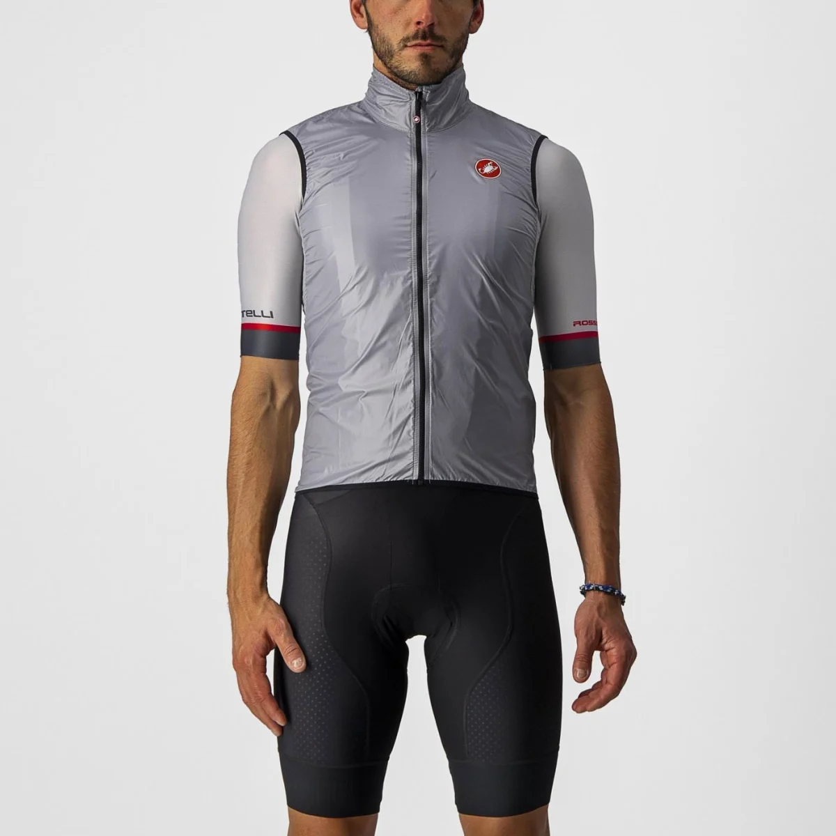 castelli castelli gilet aria vest - silver gray 4520057-870