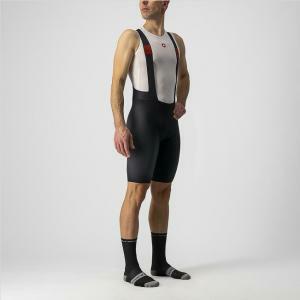 Pant.c/bretelle premio black bibshort nero