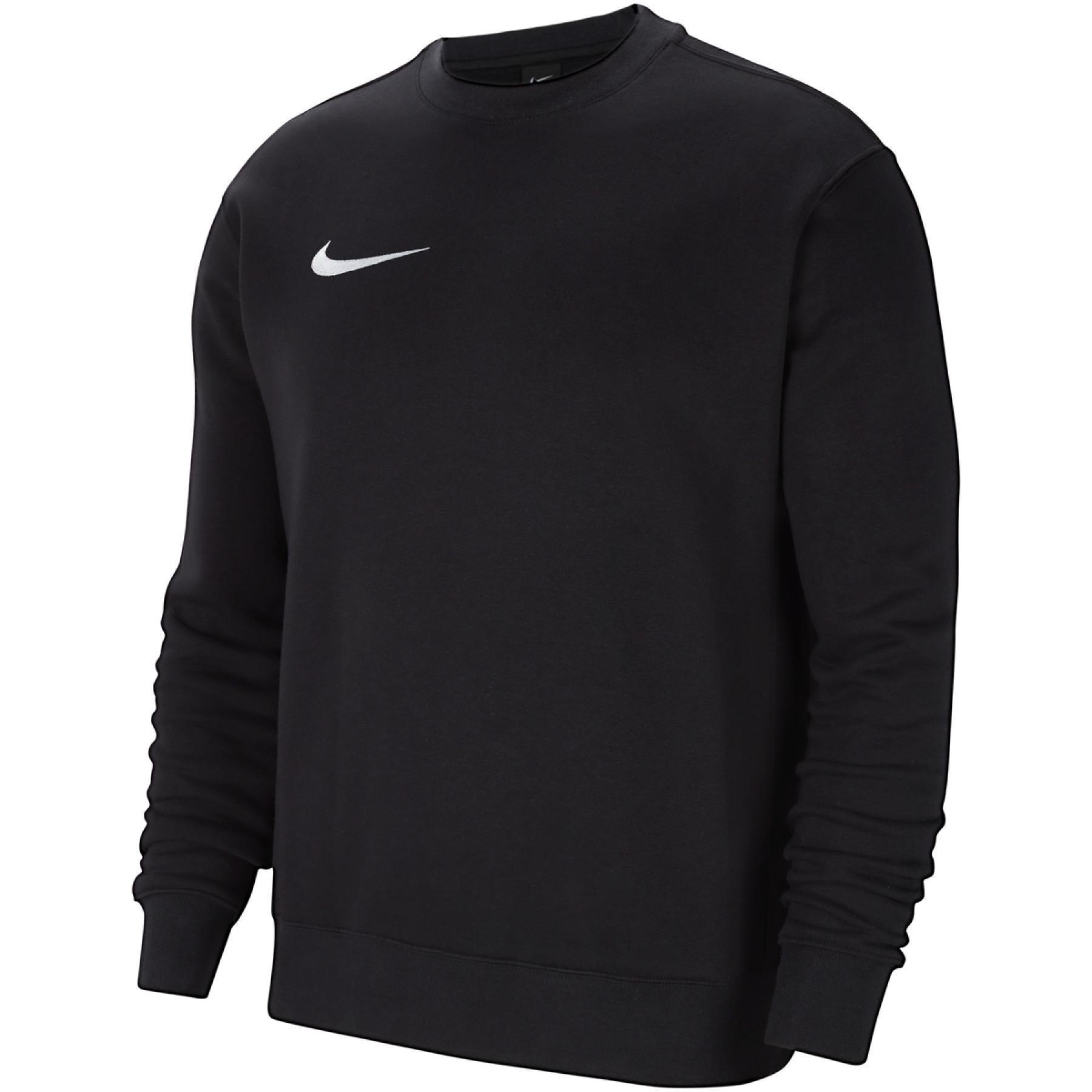 nike nike felpa girocollo park 20 bambino  nero