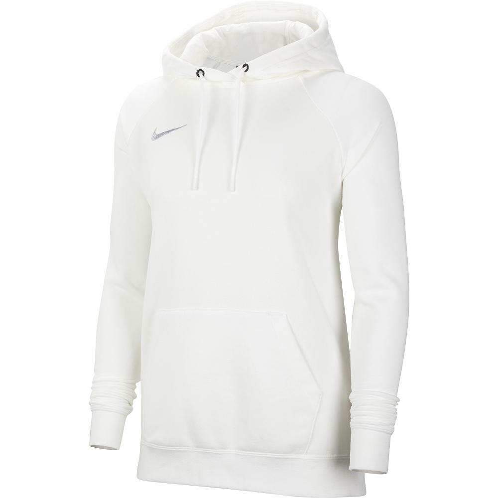 nike nike felpa cappuccio park 20 wmn bianco