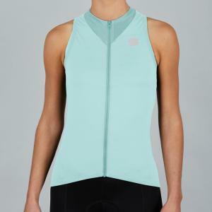 Maglia kelly w sleeveless celeste