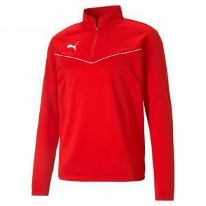 Felpa allenamento teamrise 1/4 zip rosso