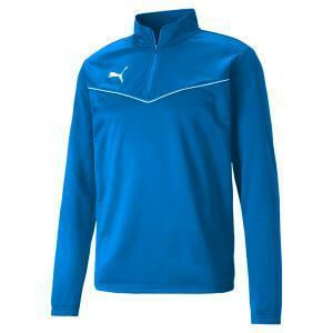 Felpa allenamento teamrise 1/4 zip azzurro