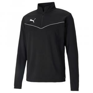 Felpa allenamento teamrise 1/4 zip nero