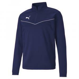 Felpa allenamento teamrise 1/4 zip blu