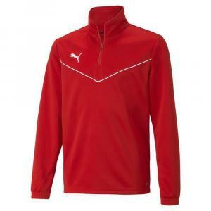 Felpa teamrise 1/4 zip jr rosso