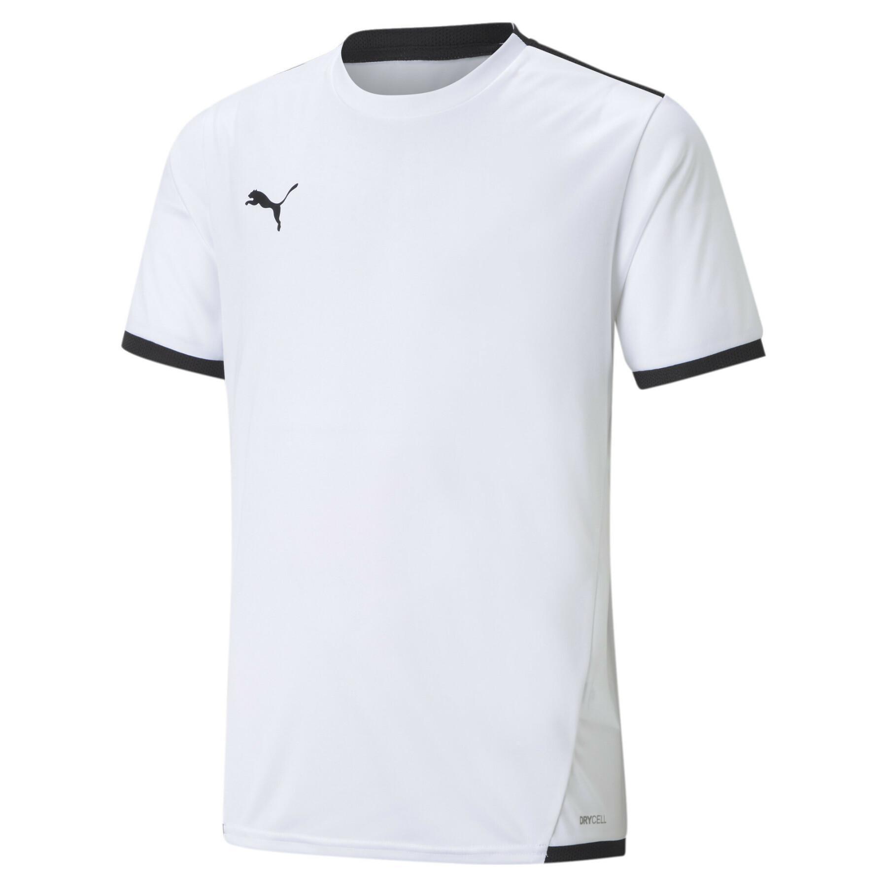 PUMA MAGLIA TEAMLIGA BAMBINO  BIANCO NERO 704925-04