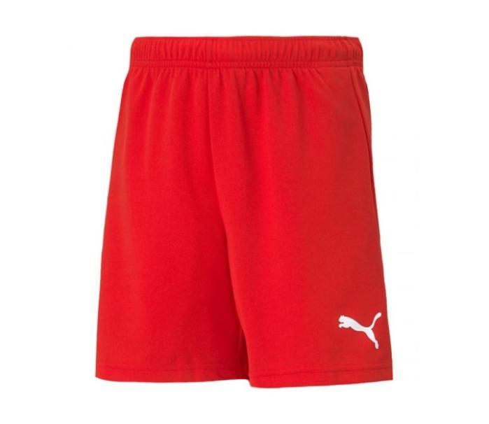 PUMA PANTALONCINO TEAMRISE JR ROSSO BIANCO 704943-01