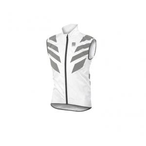 Gilet smanicato reflex vest bianco