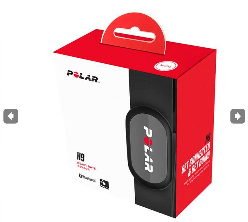 polar polar cardio h9 hr sensor ble nero m-xl