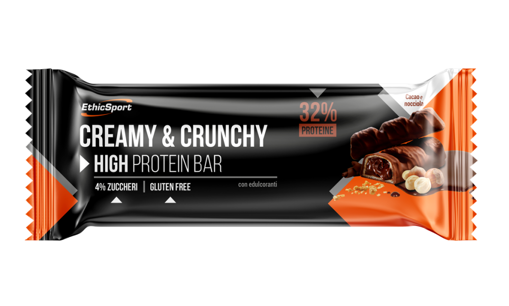 ethic sport ethicsport barretta creamy & crunchy cacao e nocciola 30gr - foto 1