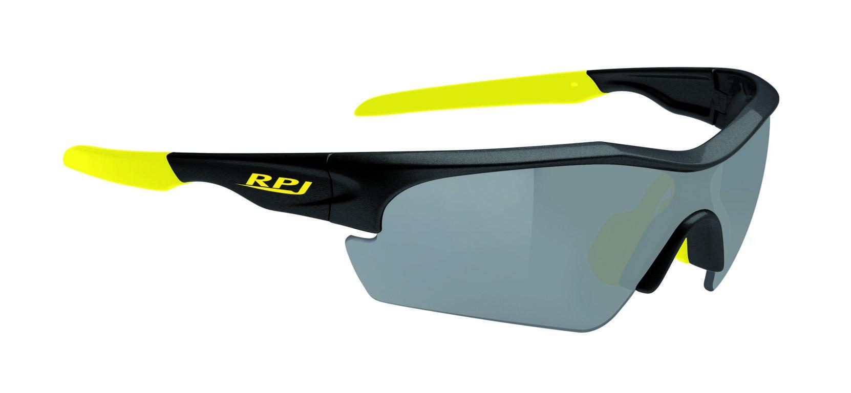 rpj rpj occhiali corey shiny black/yellow fl.- l smoke