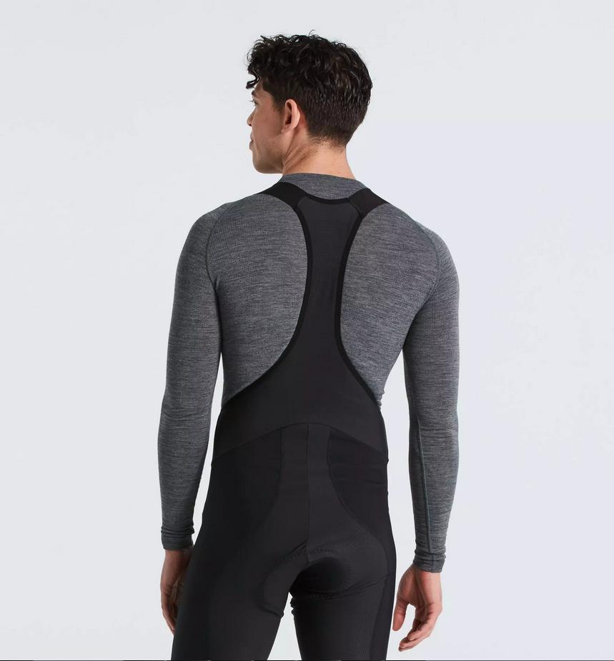 specialized specialized maglia ml intima seamless merino baselayer ls men grigio