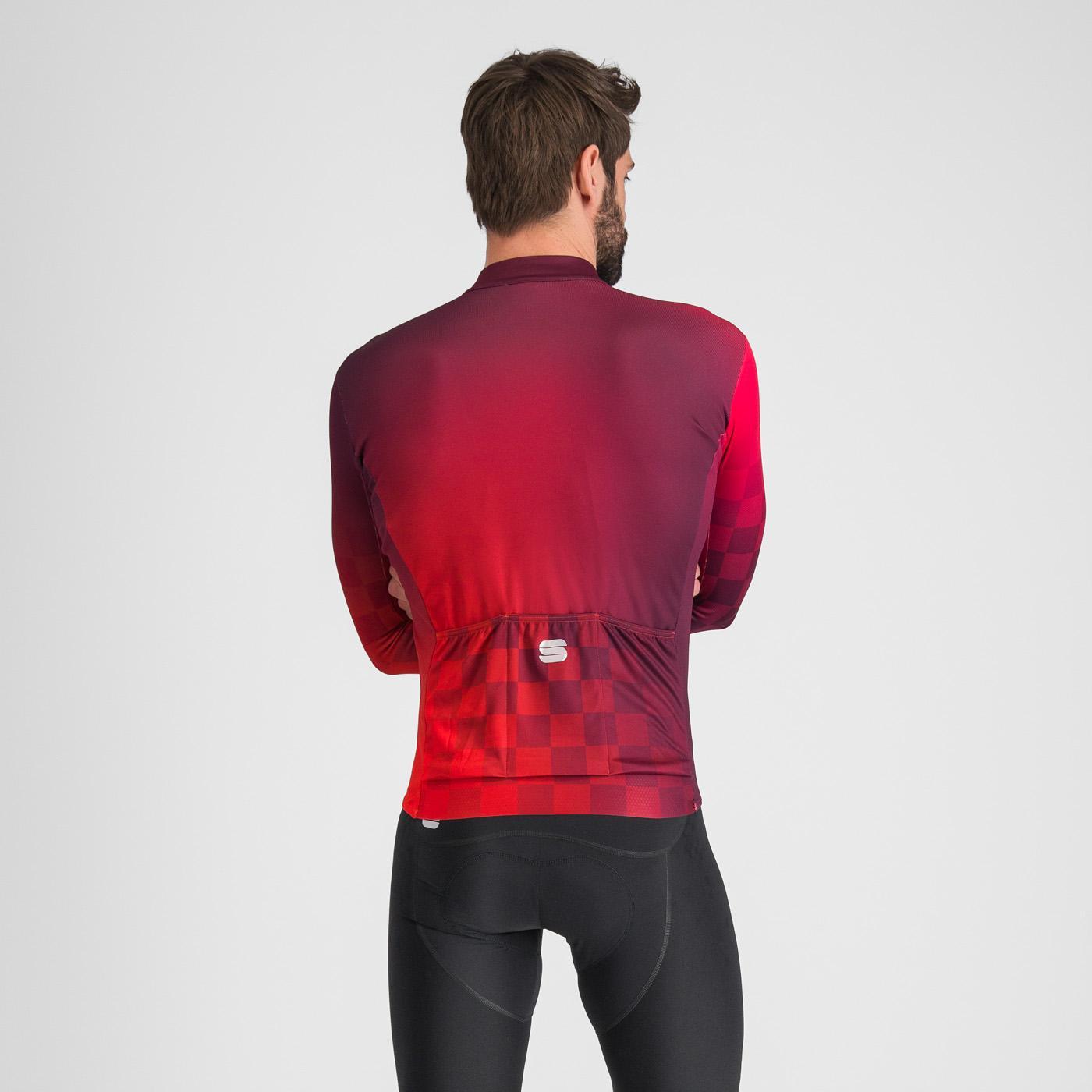 sportful sportful rocket thermal jersey - red wine - foto 2