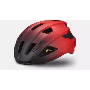 Casco align 2 hlmt mips ce rosso fluo nero